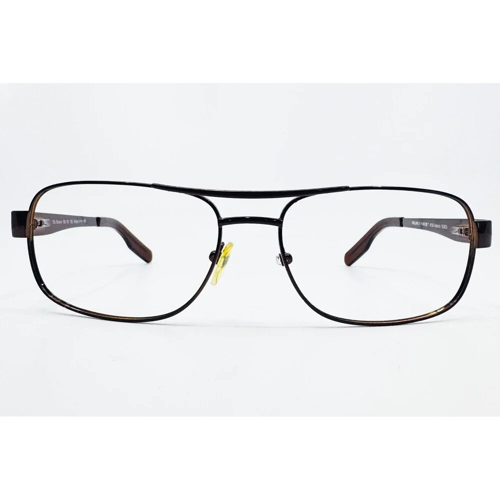 Kirkland Signature Eyeglass Frames Mens Brown Frederick Aviator 59-16-135